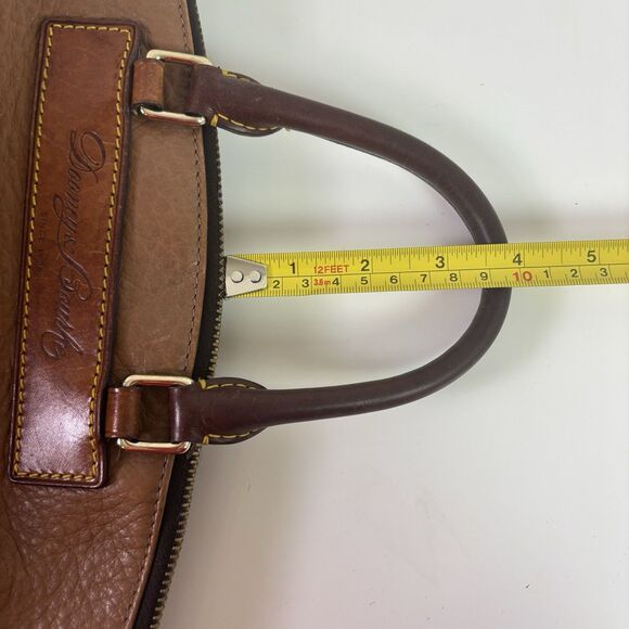 Vintage Dooney & Bourke Florentine Vachetta Brown Leather Large Juliette Satchel - Picture 13 of 16